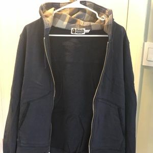 A Bathing Ape Navy ZIP Hoodie